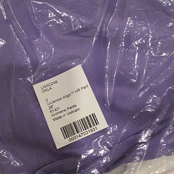 E - Lululemon Align High-Rise Pant 28"
Dark Lavender - Picture 5 of 5